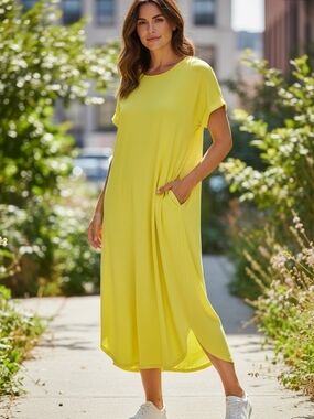 Dear Scarlett Bright Yellow Maxi Dress